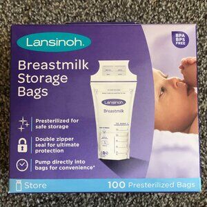 NEW! SEALED! Lansinoh Breastmilk Storage Bags 100
